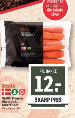 SPAR OMHU Danske Økologiske Gulerødder tilbud