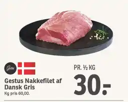 SPAR Gestus Nakkefilet af Dansk Gris tilbud