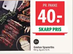 SPAR Gestus Spareribs tilbud