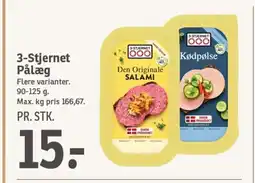 SPAR 3-STJERNET Pålæg tilbud