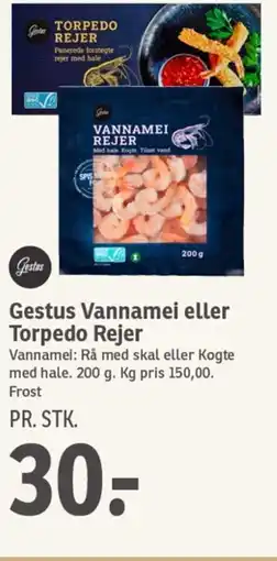 SPAR GESTUS Vannamei eller Torpedo Rejer tilbud
