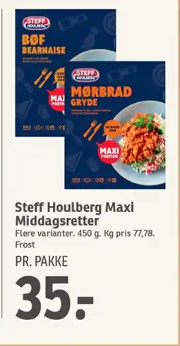 SPAR STEFF HOULBERG Maxi Middagsretter tilbud