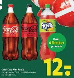 Coop 365 Coca-Cola eller Fanta 150 cl tilbud