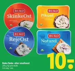 Coop 365 Buko fløde- eller smelteost 200 g tilbud