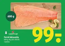 Coop 365 Fersk lakseside 600 g tilbud