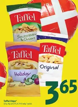 Coop 365 Taffel Chips 40 g tilbud
