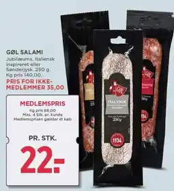 MENY GØL SALAMI tilbud