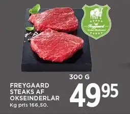 MENY FREYGAARD STEAKS AF OKSEINDERLÅR tilbud