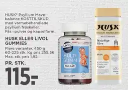 MENY HUSK ELLER LIVOL GUMMIES tilbud