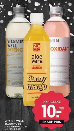 MENY VITAMIN WELL ELLER NOBE tilbud