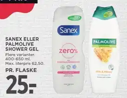 MENY SANEX ELLER PALMOLIVE SHOWER GEL tilbud