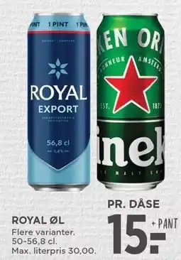 MENY ROYAL ØL tilbud