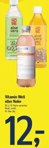 Føtex Vitamin WEll eller Nobe tilbud