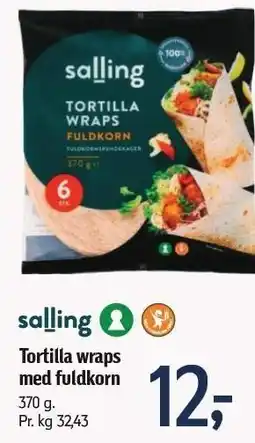 Føtex Tortilla wraps med fuldkorn tilbud