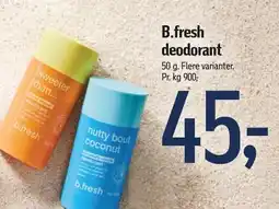 Føtex B.fresh deodorant tilbud
