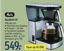 Føtex MELITTA Excellent 4.0 tilbud