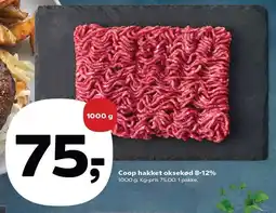 SuperBrugsen Coop hakket oksekød 8-12% tilbud