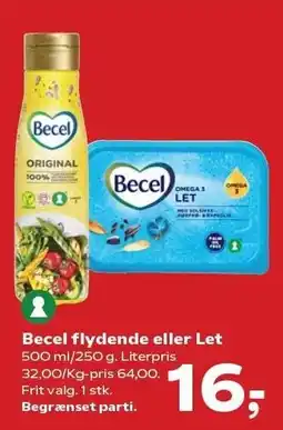 SuperBrugsen Becel flydende eller Let tilbud