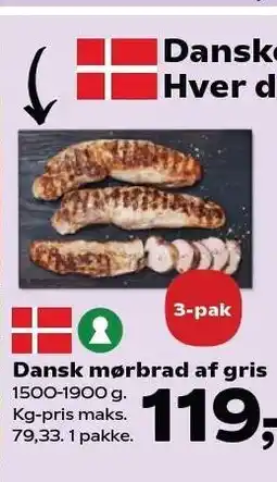 SuperBrugsen Dansk mørbrad af gris tilbud