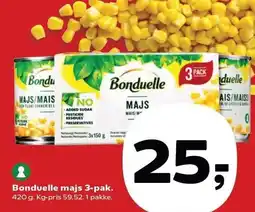 Kvickly Bonduelle majs 3-pak tilbud