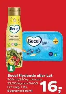 Kvickly Becel flydende eller Let tilbud