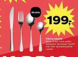 Kvickly Vilma bestik tilbud