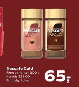 Kvickly Nescafe Gold tilbud