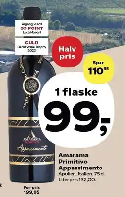 Kvickly Amarama Primitivo Appassimento tilbud
