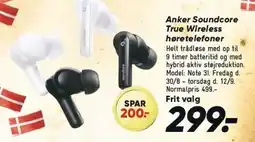 Bilka Anker Soundcore True Wireless høretelefoner tilbud