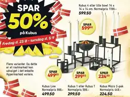 Bilka SPAR 50% på Kubus tilbud