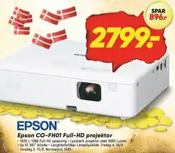 Bilka Epson CO-FH01 Full-HD projektor tilbud