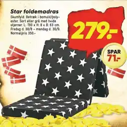 Bilka Star foldemadras tilbud