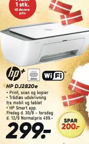 Bilka HP DJ2820e tilbud