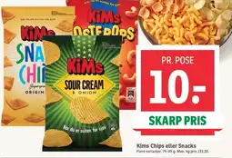 SPAR KIMS Chips eller Snacks tilbud