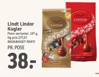 SPAR LINDT Lindor Kugler tilbud