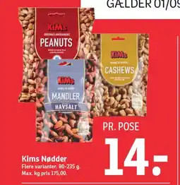 SPAR KIMS Nødder tilbud
