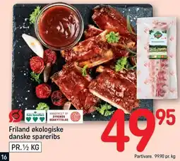 REMA 1000 Friland økologiske danske spareribs tilbud