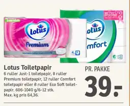 SPAR LOTUS Toiletpapir tilbud