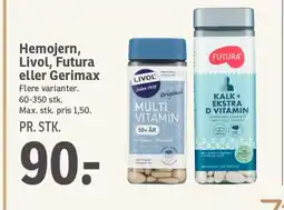 SPAR Hemojern, Livol, Futura eller Gerimax tilbud