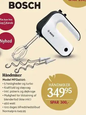 Kop & Kande Bosch Håndmixer tilbud