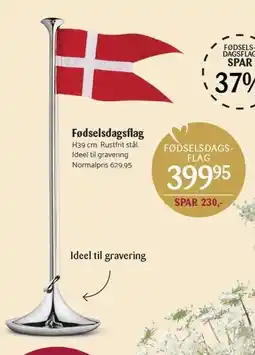 Kop & Kande Georg Jensen Fødselsdagsflag tilbud