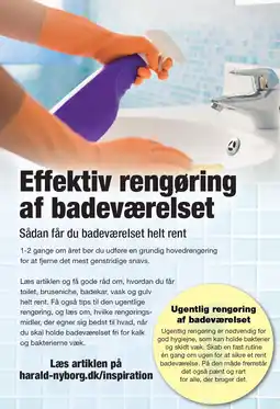 Harald Nyborg Effektiv rengøring af badeværelset tilbud