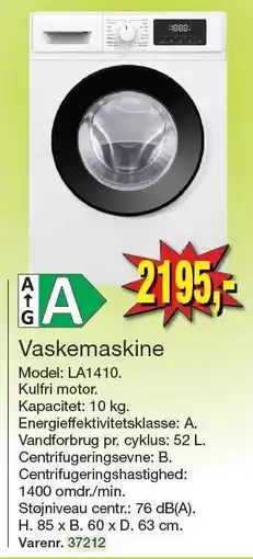Harald Nyborg Vaskemaskine tilbud