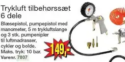 Harald Nyborg Trykluft tilbehørssæt 6 dele tilbud