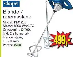Harald Nyborg Scheppach Blande-/røremaskine tilbud