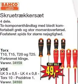 BAHCO Skruetrækkersæt
