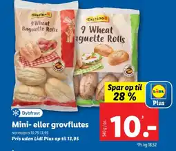 Lidl Mini- eller grovflutes tilbud