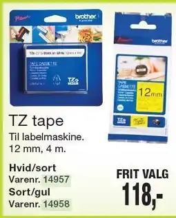 Harald Nyborg TZ tape tilbud