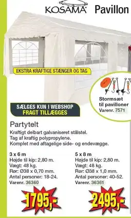 Harald Nyborg Partytelt tilbud