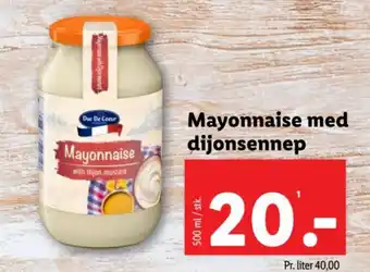 Lidl Mayonnaise med dijonsennep tilbud